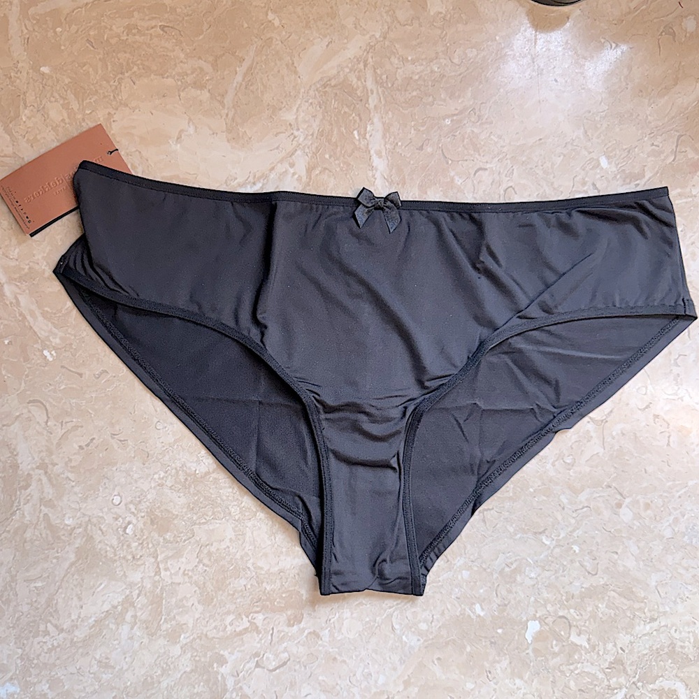 Marlies Dekkers Black Sexy Silky Corset Lace Up Panty Brief XXL NEW WITH TAG